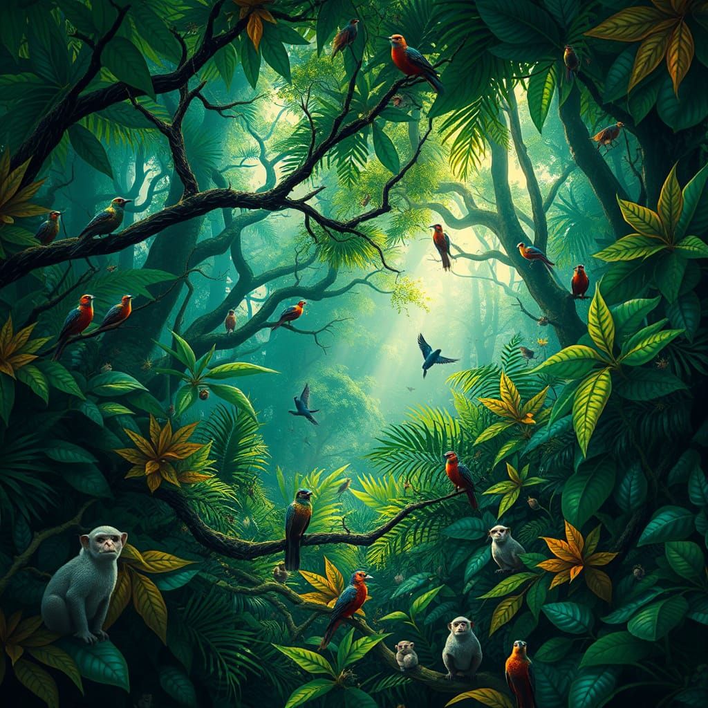 Emerald Canopy Teeming with Life