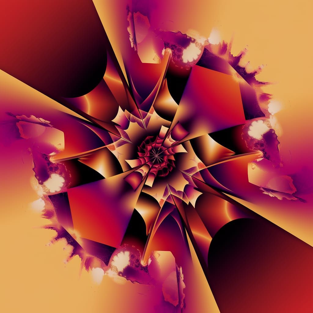 Vibrant Sacred Geometry Art in Deep Saturated Colors