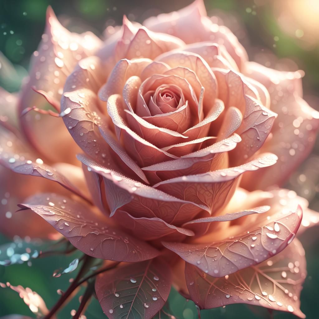 Fractal Rose Macro Concept Art