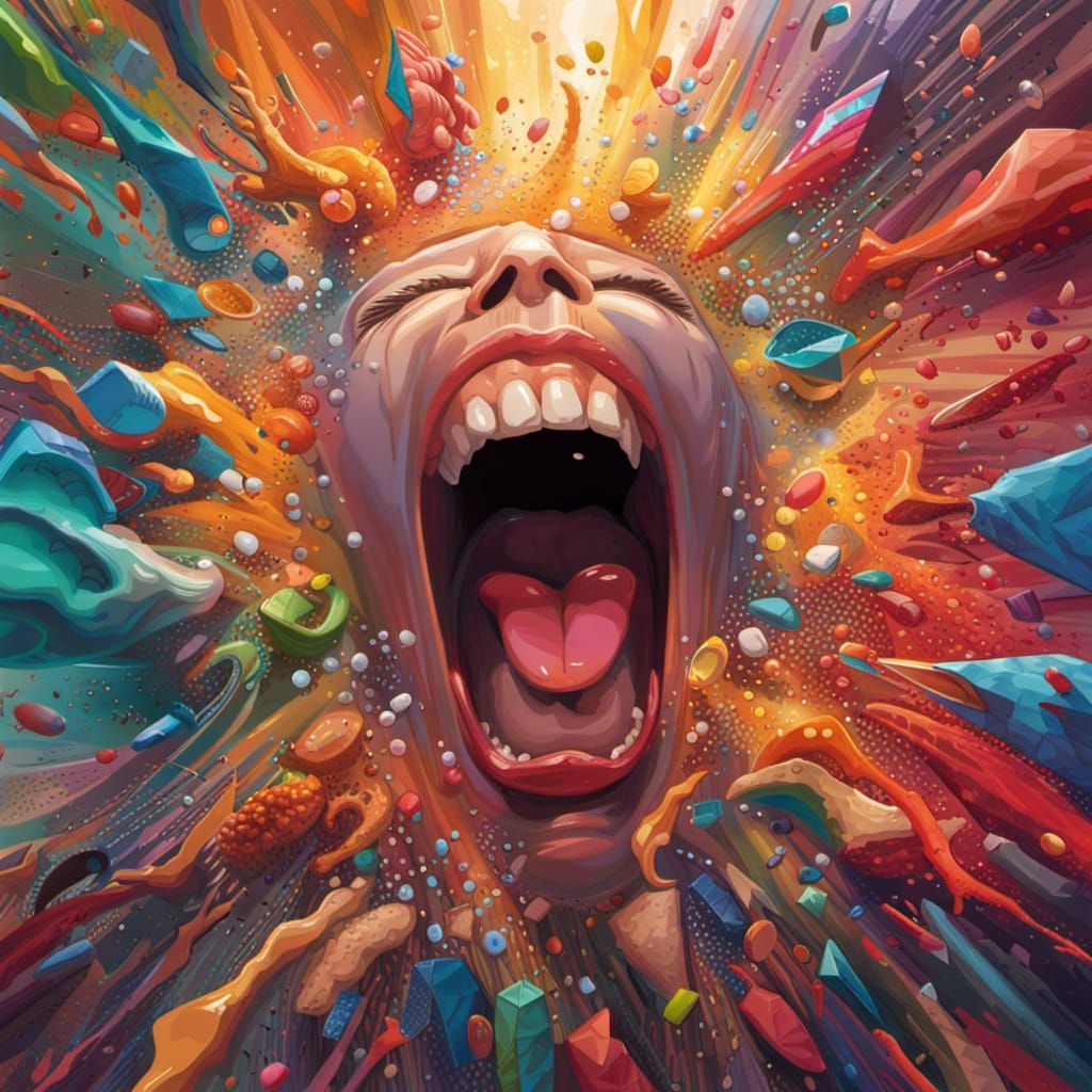 Hyperrealistic Portrait with Dramatic Lighting and Color