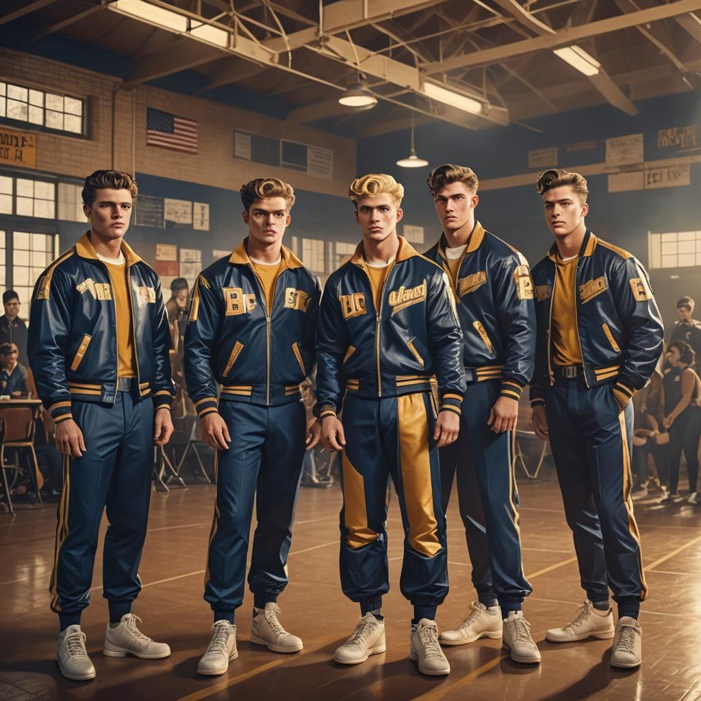 Retro-Futuristic Wrestling Team Concept Art