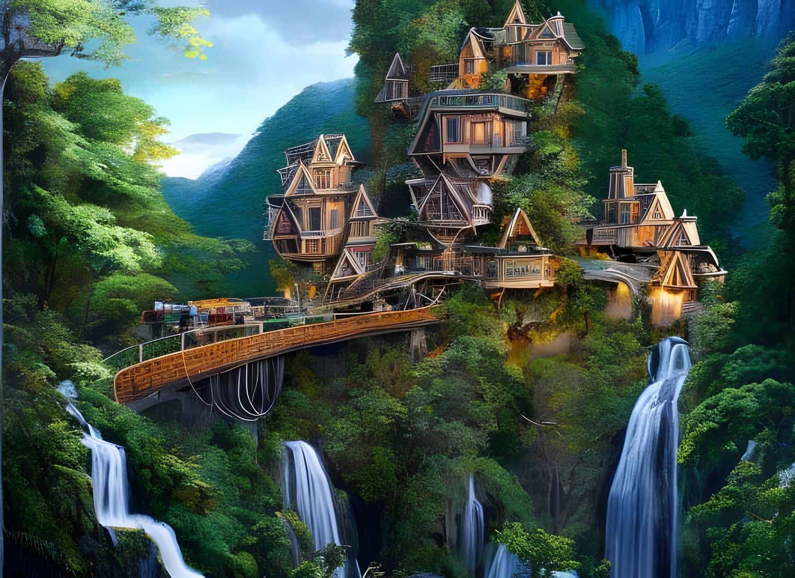 Jungle Castle with Time-Machine Vehicles