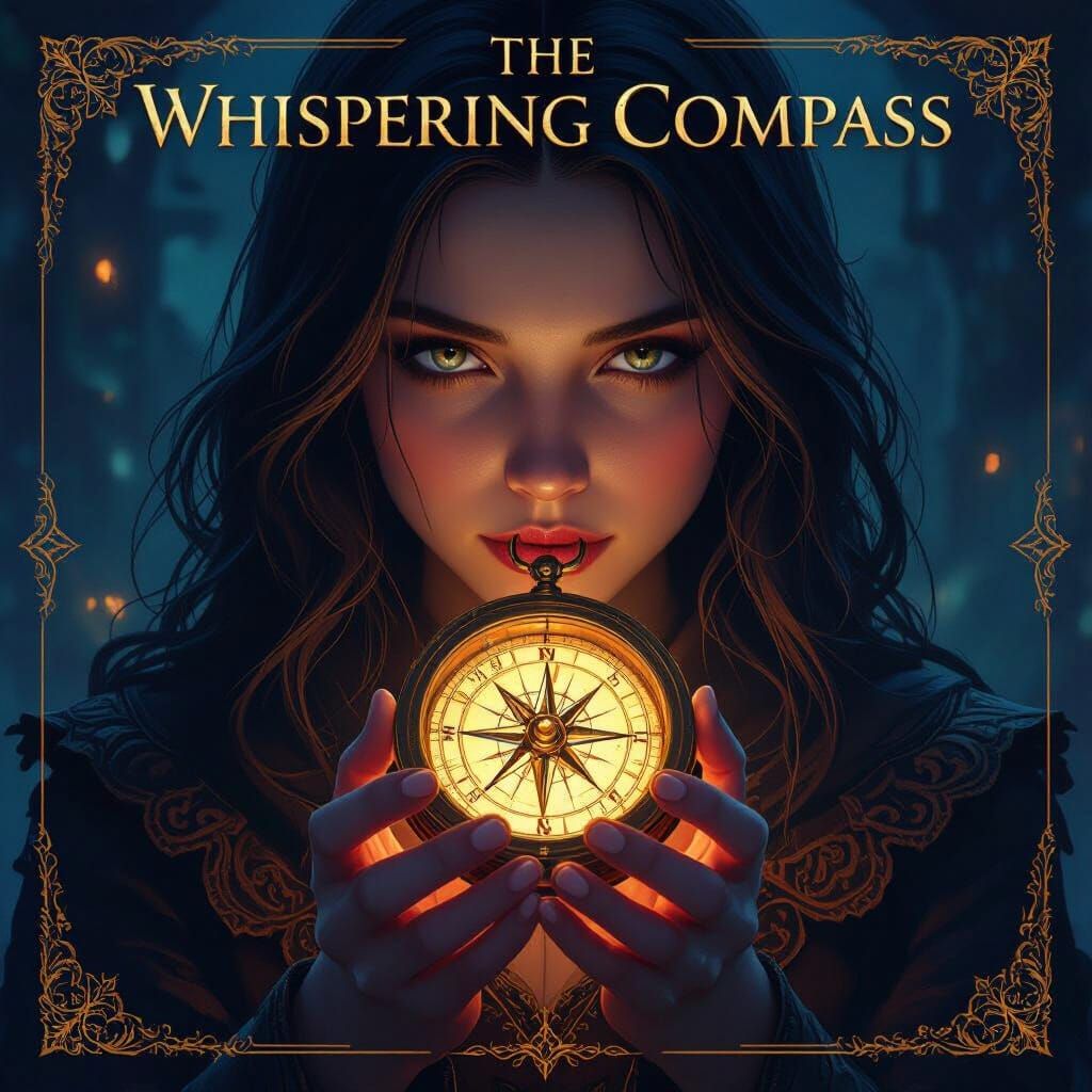 Fantasy Book Cover: The Whispering Compass