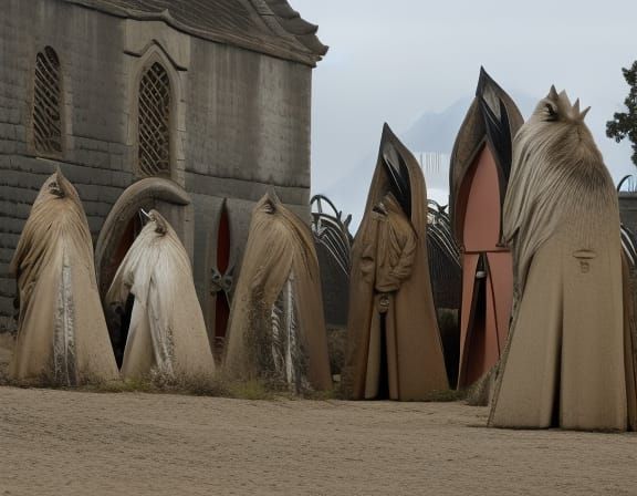 Hyperdetailed Hybrid Horde in Historical Horror Style