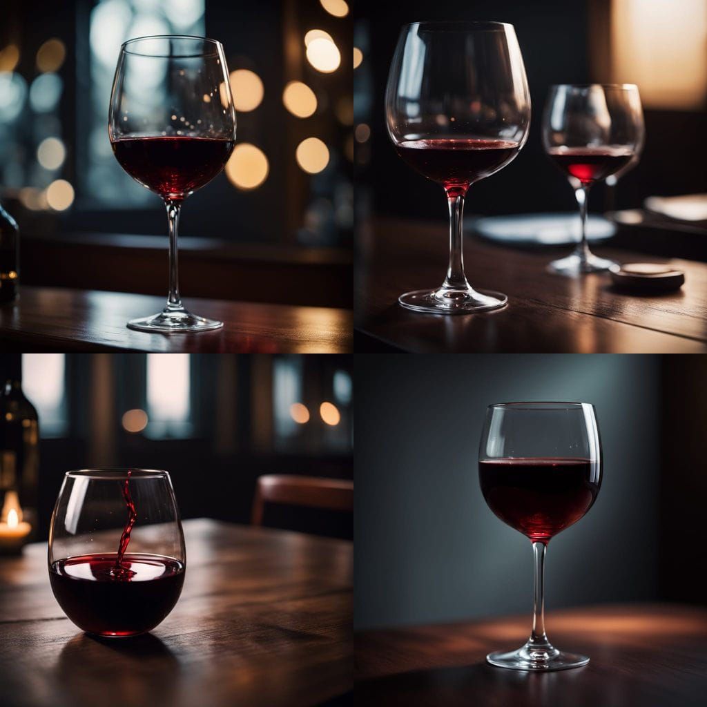 A Full Glass of Rich Red Wine