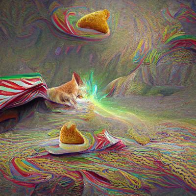 Magic Cat Eating Taco: 8K Resolution