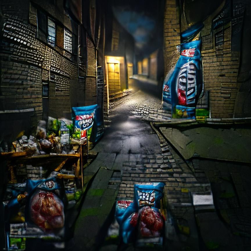 Creepy Hyperrealistic Alleyway at Night in 8K