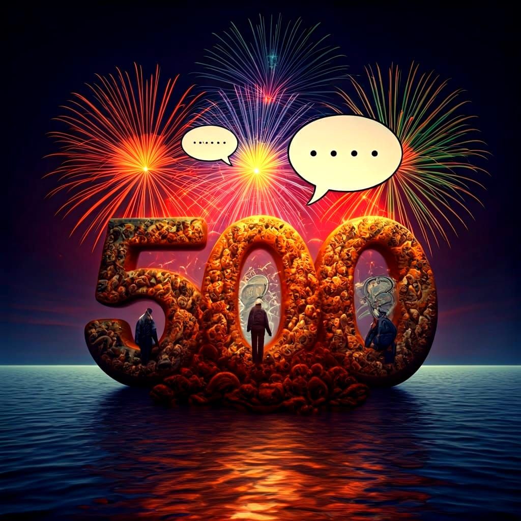 Festive Collage Celebrating Milestone Achievement