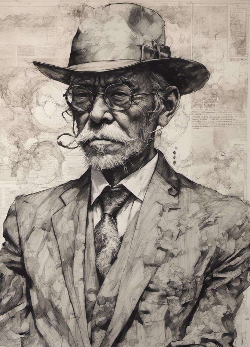 elderly man in a suit