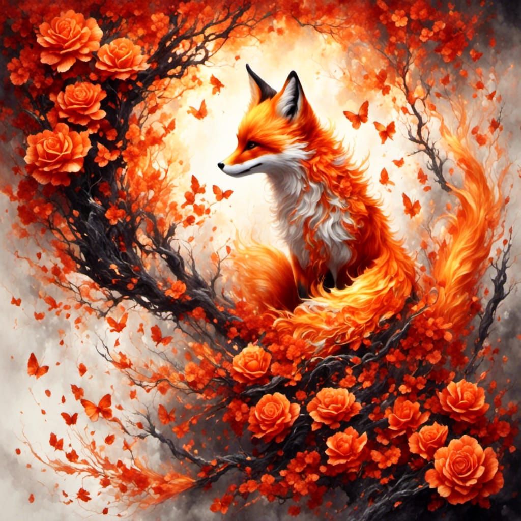 The Fox of the Autumn Trees