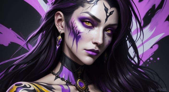 Dark Fantasy Concept Art: Vivacious and Cruel Woman