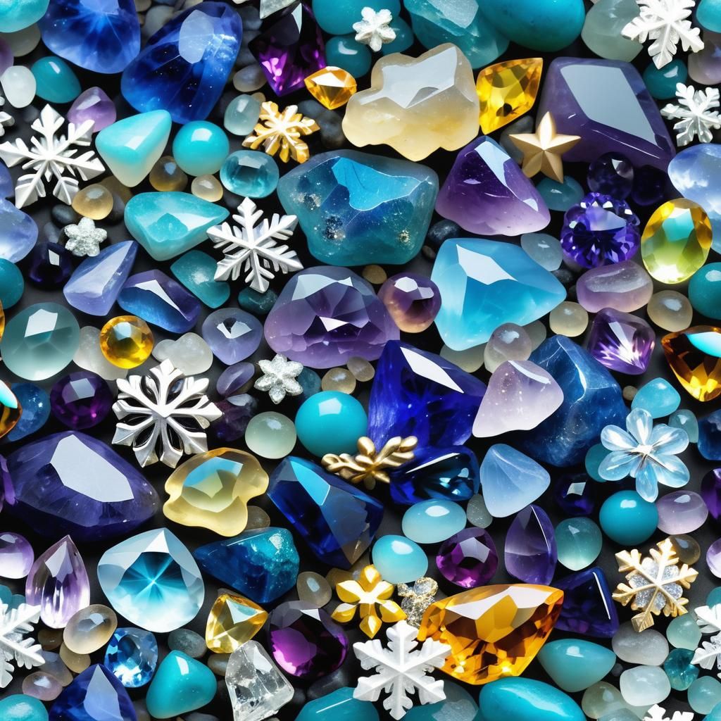 Ocean Goddess Creates Sparkling Snowflakes