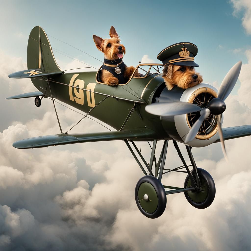 Bild: Pilot Harry und sein Copilot.