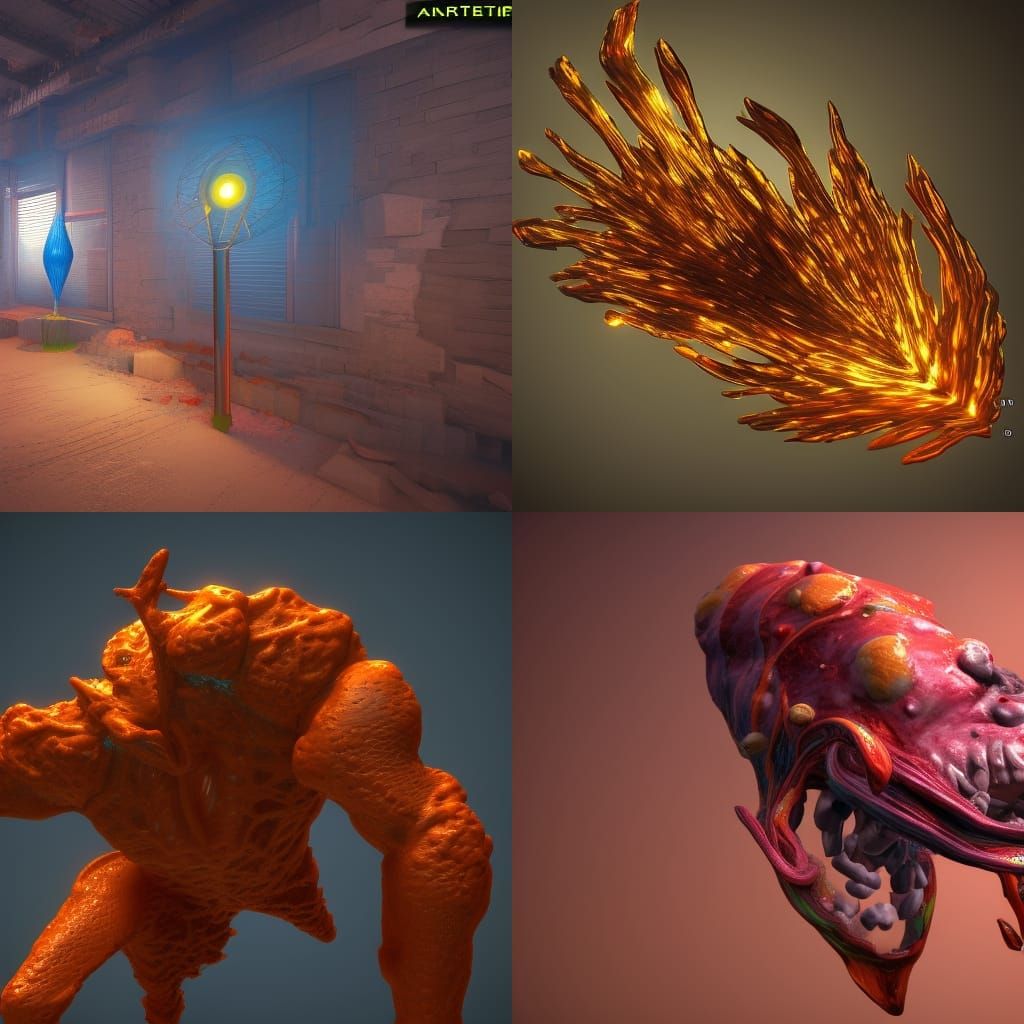 Broken DNA Bacteriocore in Photorealistic Expressionism