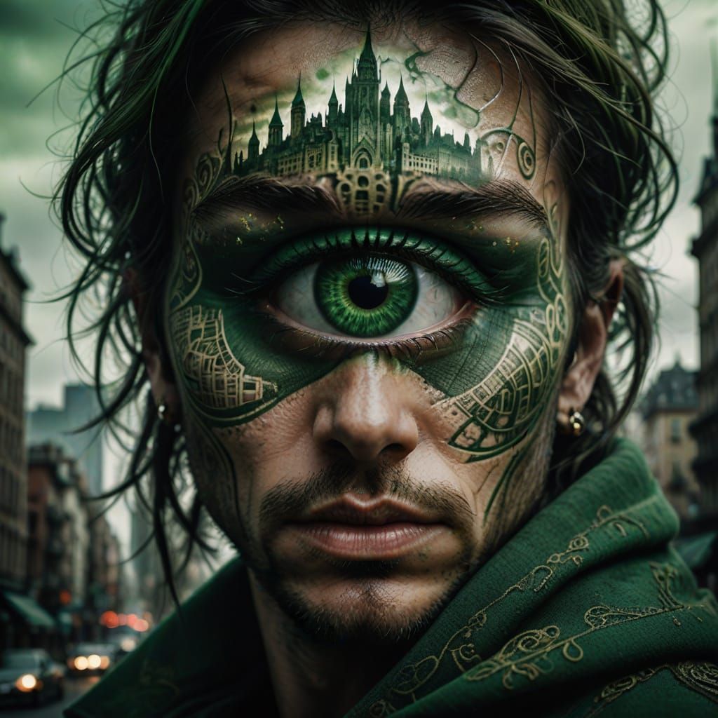 Inner Eye Close up portrait, ambient light...