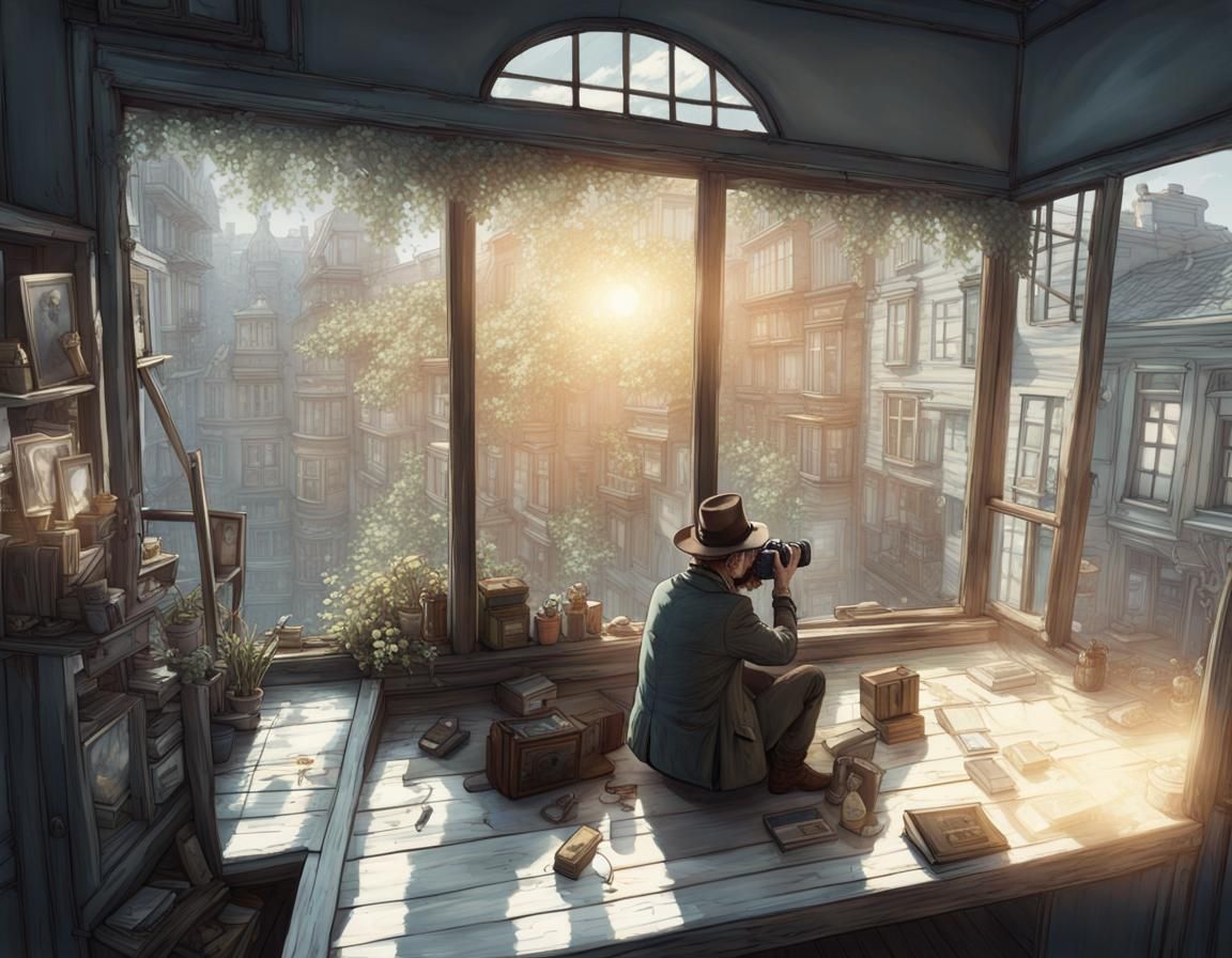 Futuristic Detective Stakeout: A Crime Noir Masterpiece