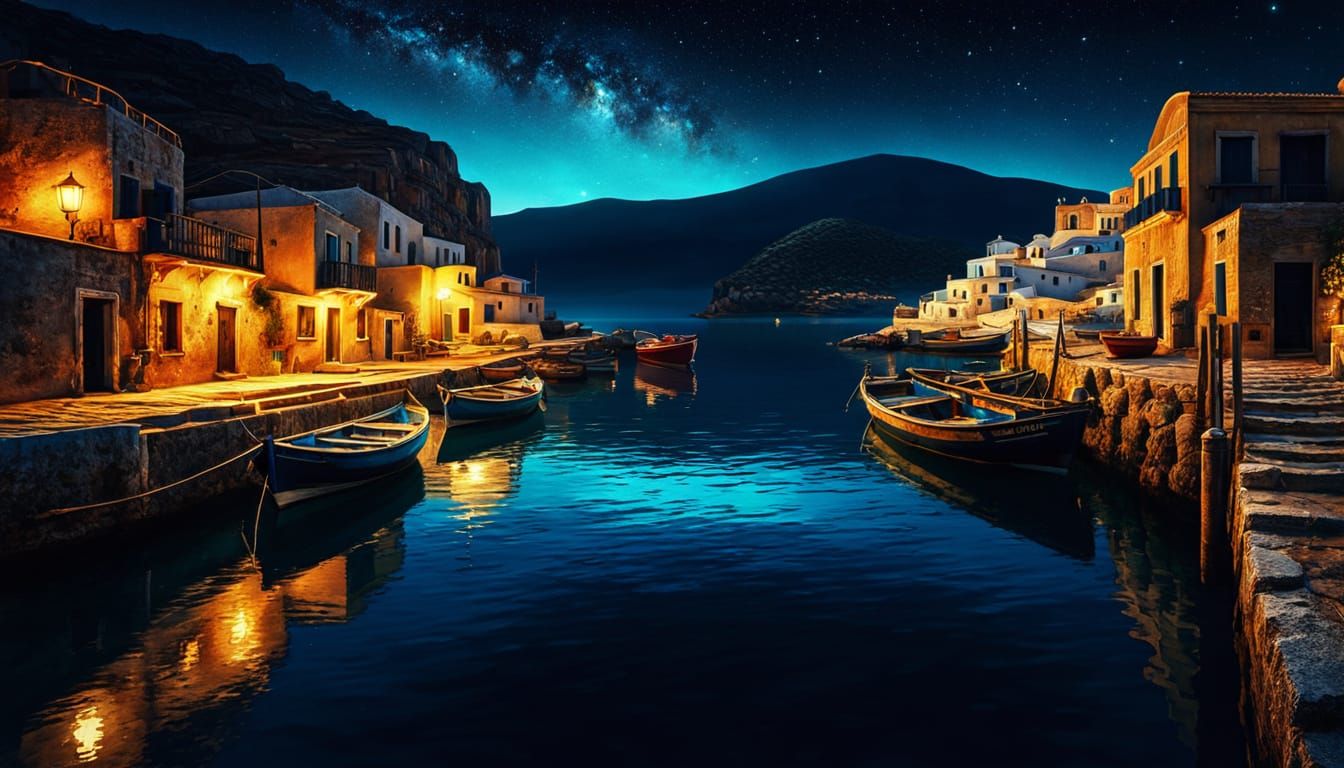 Greek Fishing Harbour