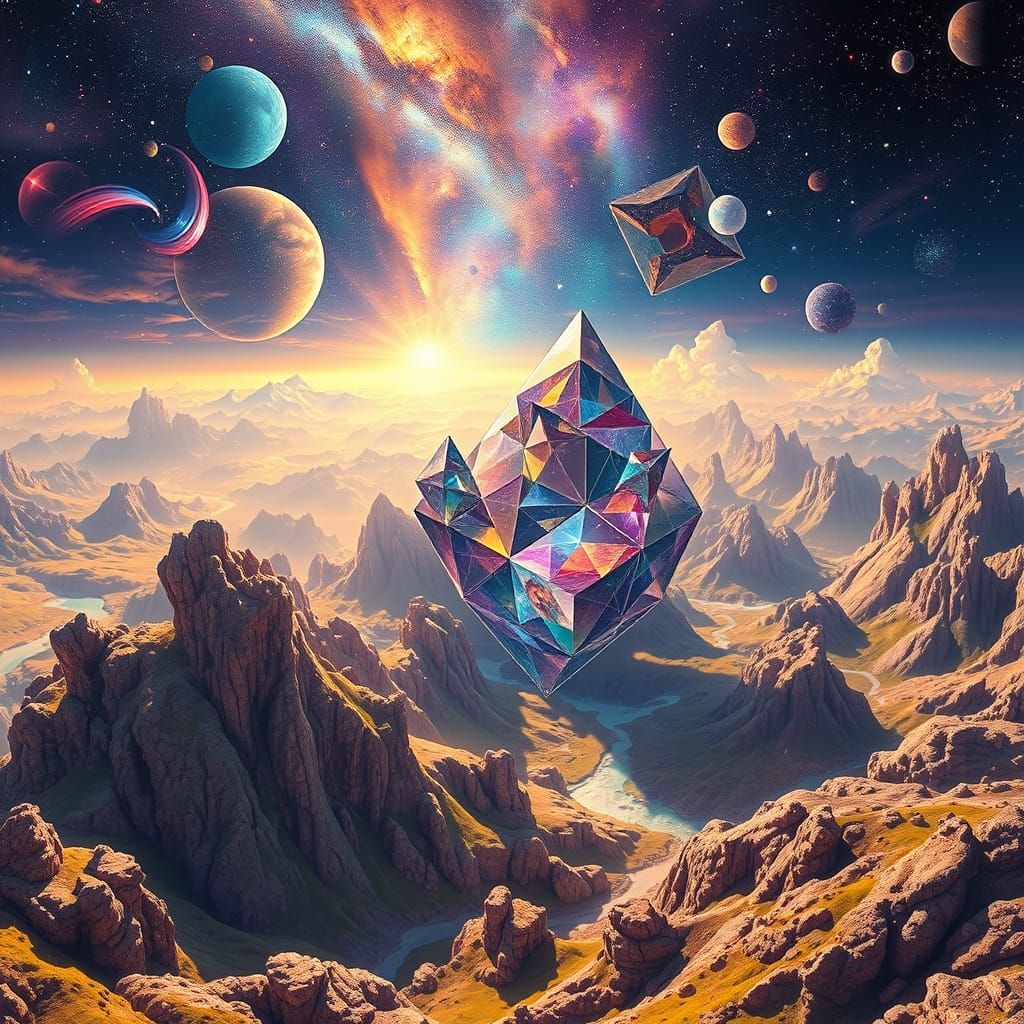 Quantum Realm Landscape with Fractal Geometry