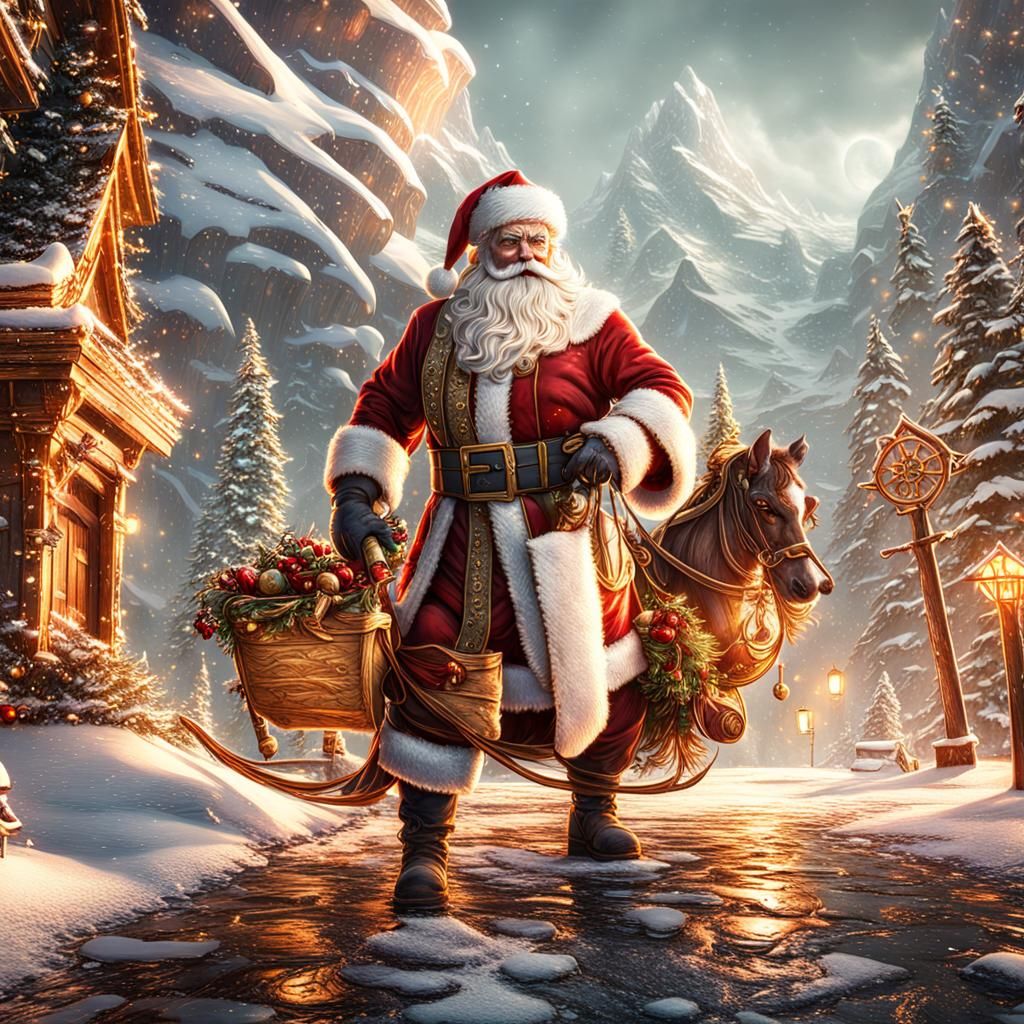 Fantastical Santa Claus Concept Art in 8k