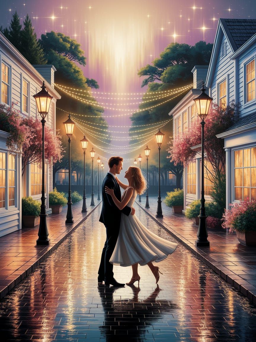 Dancing Under Lamplight