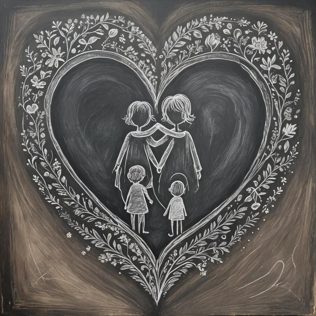 Heart Divided: Family and Nature in Chalk Art