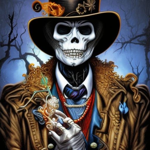 Baron Samedi in Comic Book Style