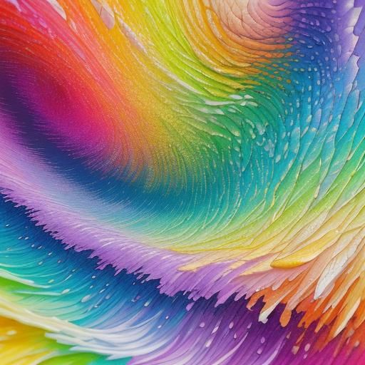 Rainbow Lit Poetry Scroll in Comic Book Art Style