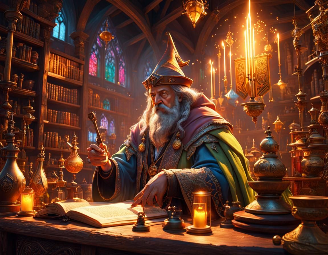 Maximalist Medieval Wizard Workshop at Magic Hour