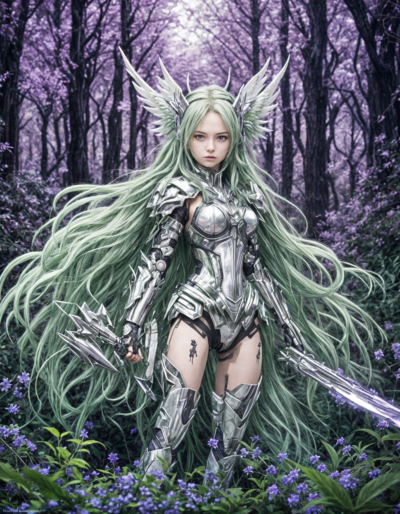 Green Haired Valkyrie