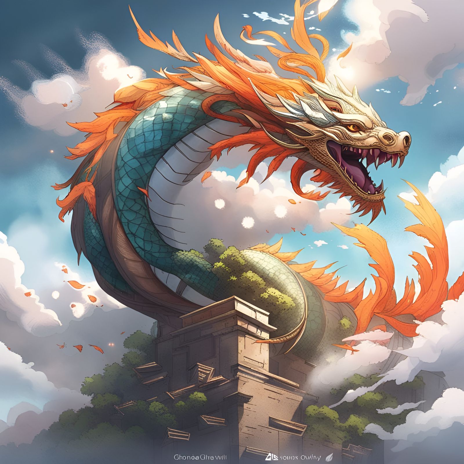 Elemental Dragons of the Four Seasons