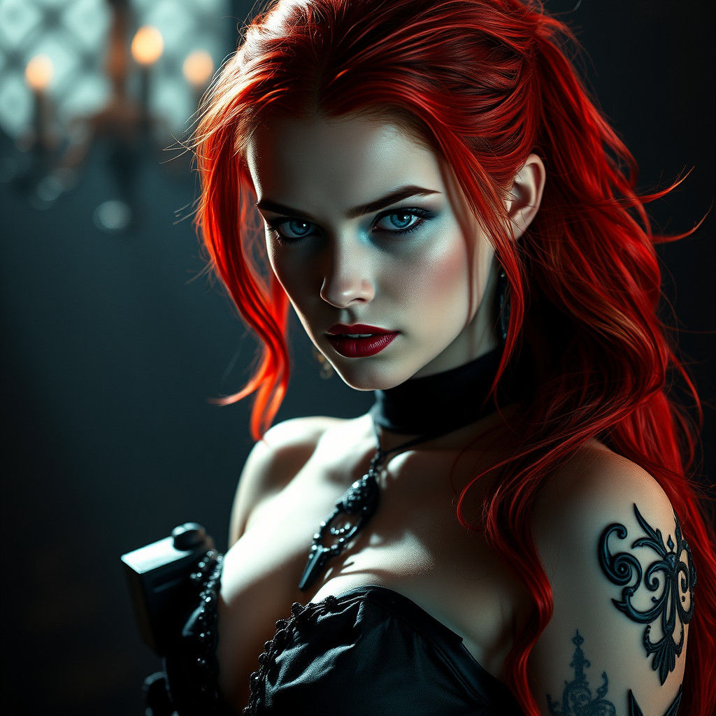 Lilith Blackwood: Queen of Darkness in Cinematic Style