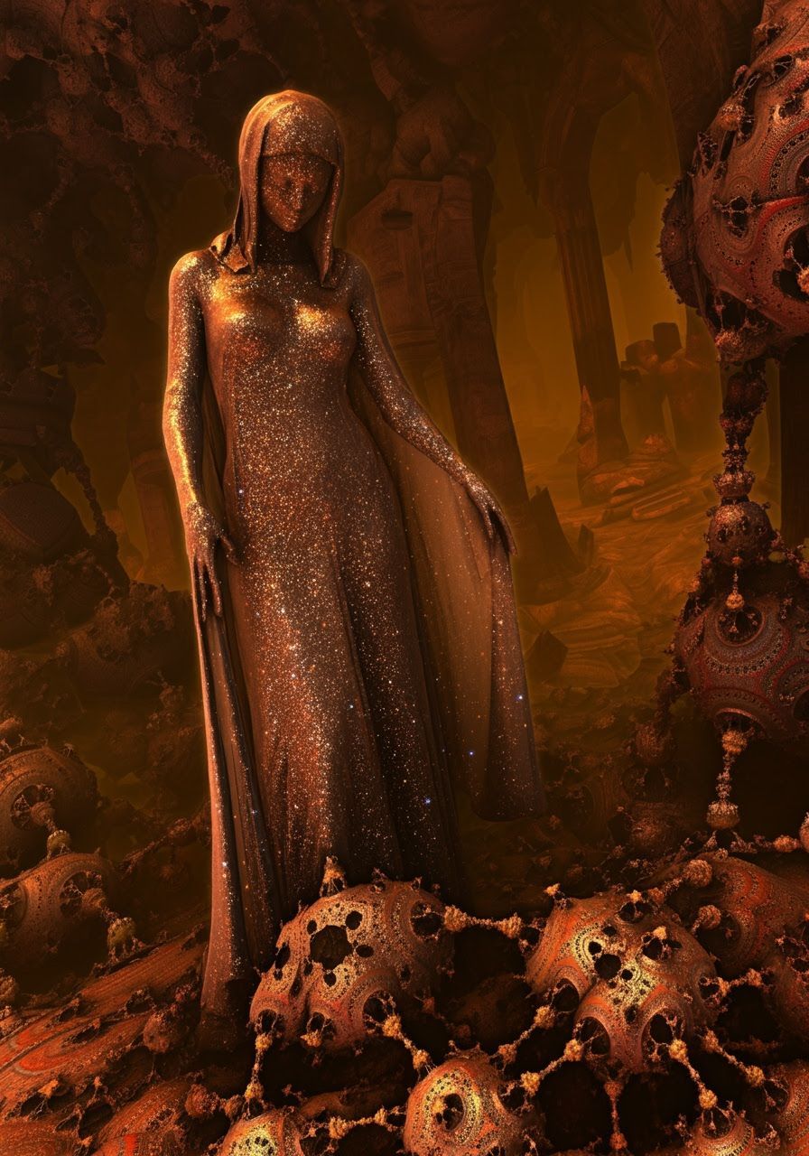 Fireagate Speleothem in Sparklecloth-with-Fairylights Karst ...