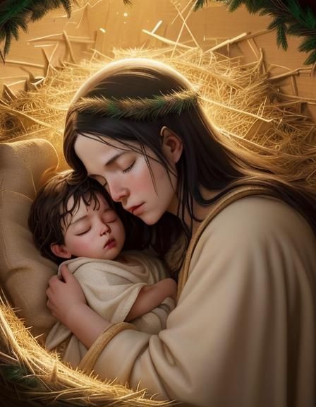 Find him at Bethlehem laid in a manger
Christ our Redeemer asleep in the hay
Godhead incarnate and hope of salvation
A c...