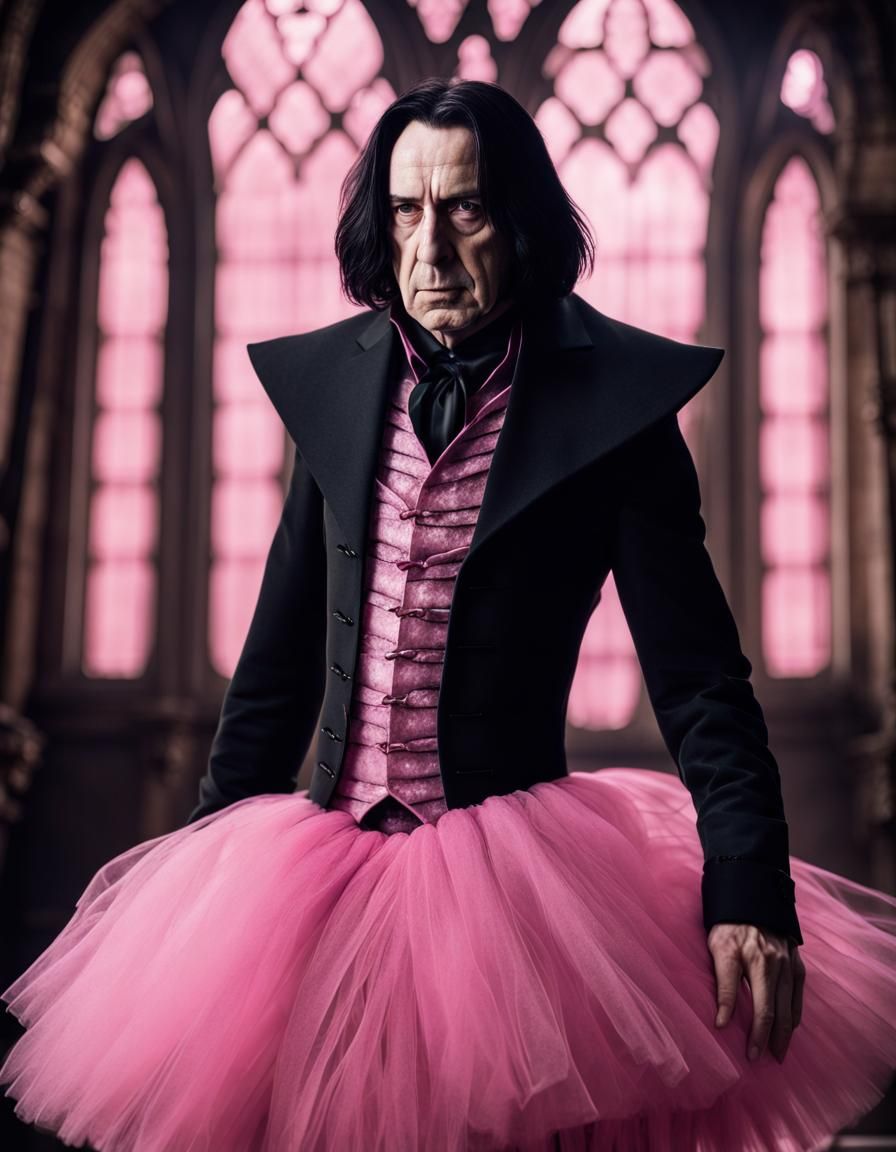 Severus Snape in pink tutu