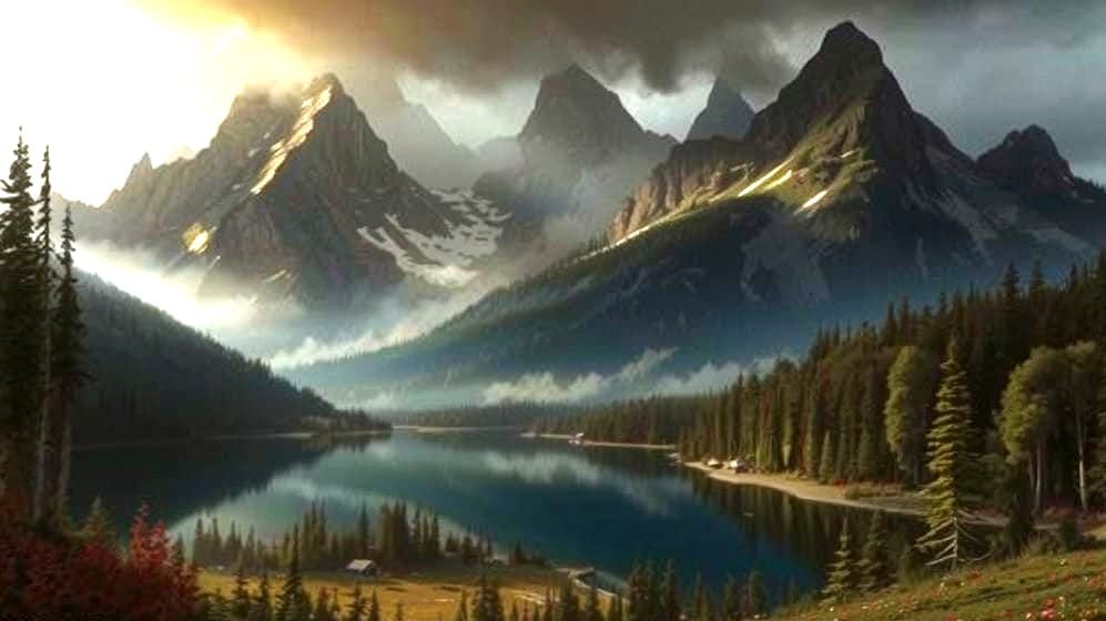 Epic Natural Landscape of Solitude and Refuge