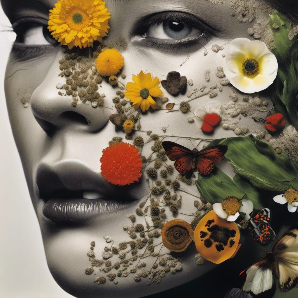 Hyperrealistic Portrait of Woman in Nature