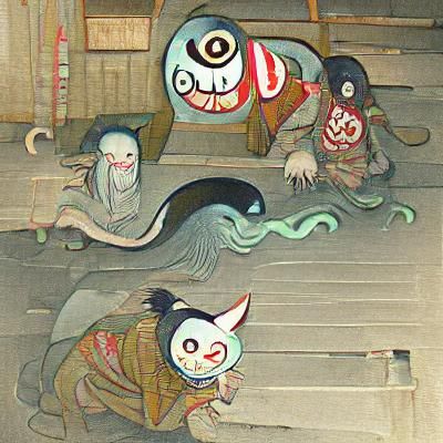 Enigmatic Yokai Spirit Emerges