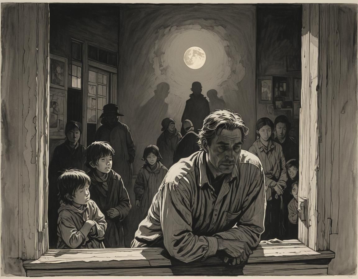 Father's Gaze: A Study in Hardship and Responsibility