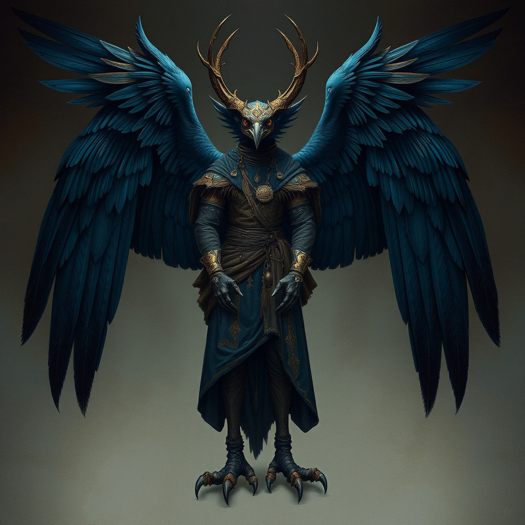 Regal Empress of Harpies in Esao Andrews Style