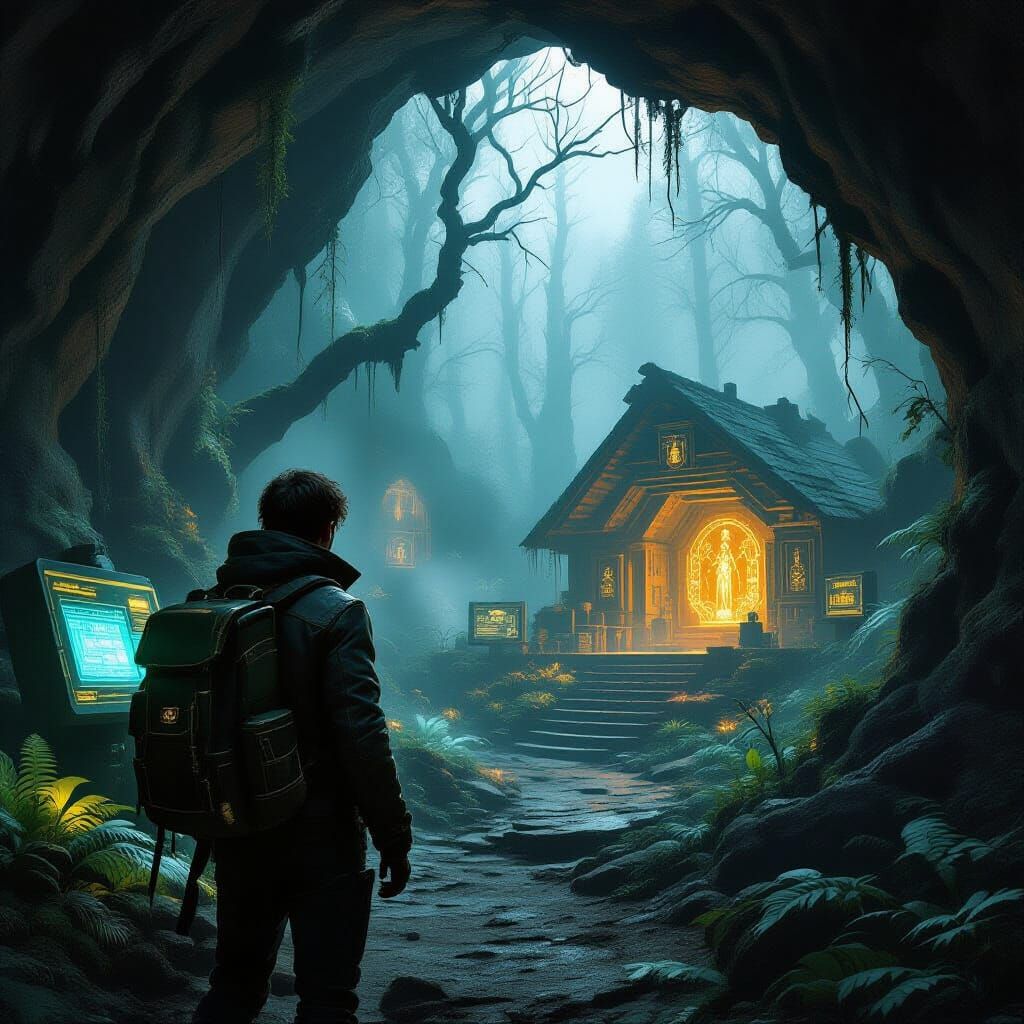 Scientist's Discovery: Chamber Beneath Eerie Forest