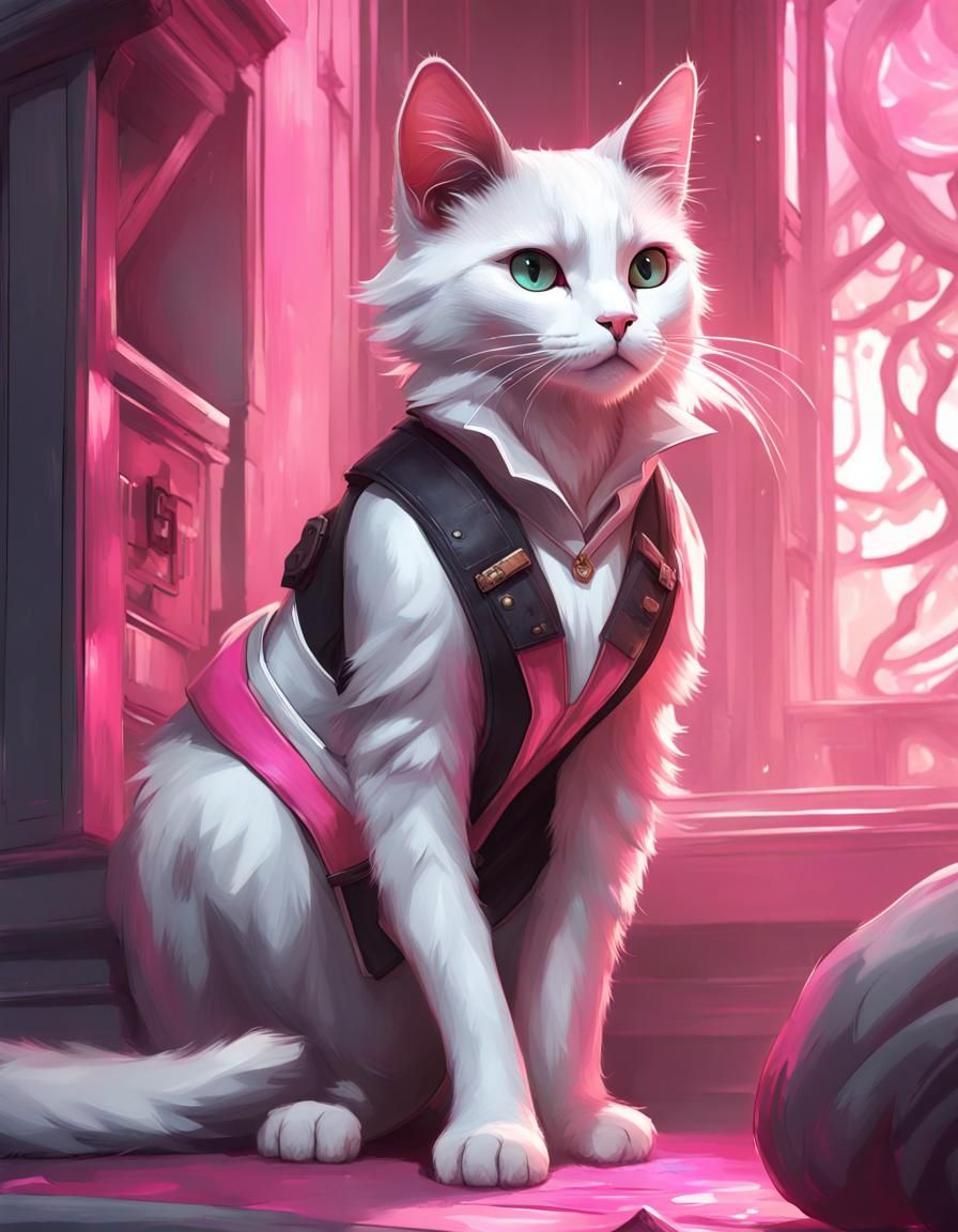 Humanoid Cat Valorant Character Concept Art