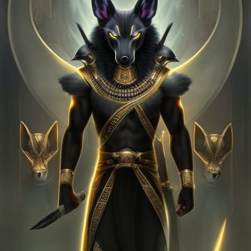 Anubis: Jackal-Headed God of Death in Dark Fantasy
