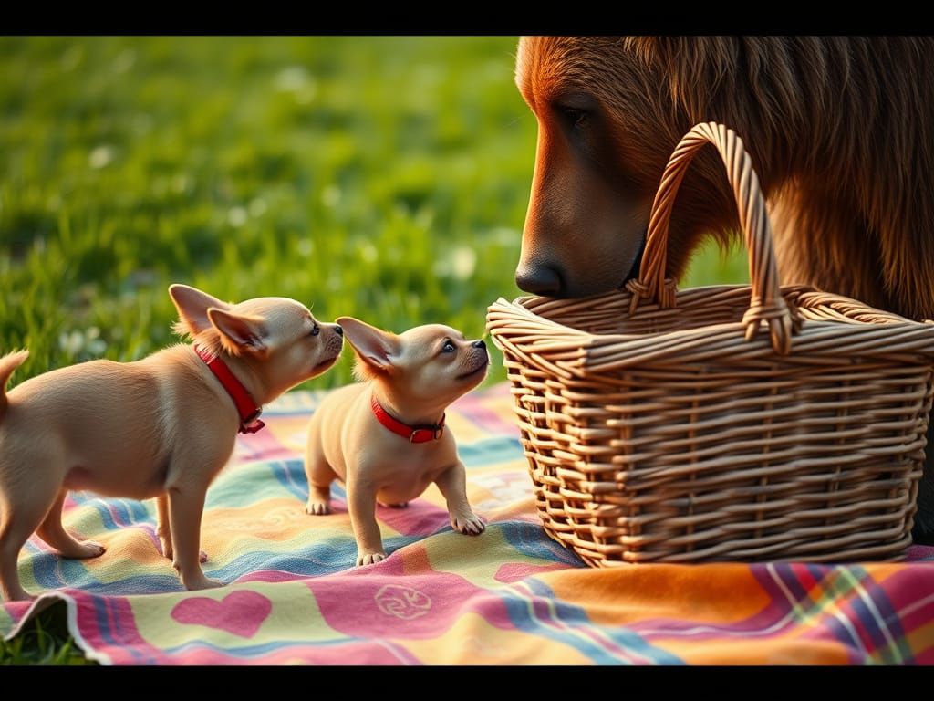 Don't touch our picnic basket!!!