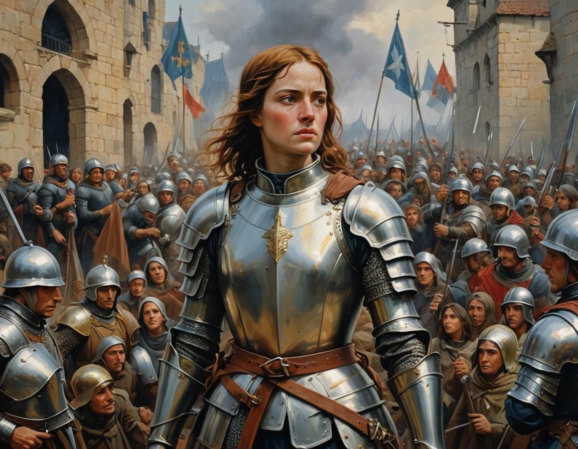 Joan of Arc Oil Painting by Gurney