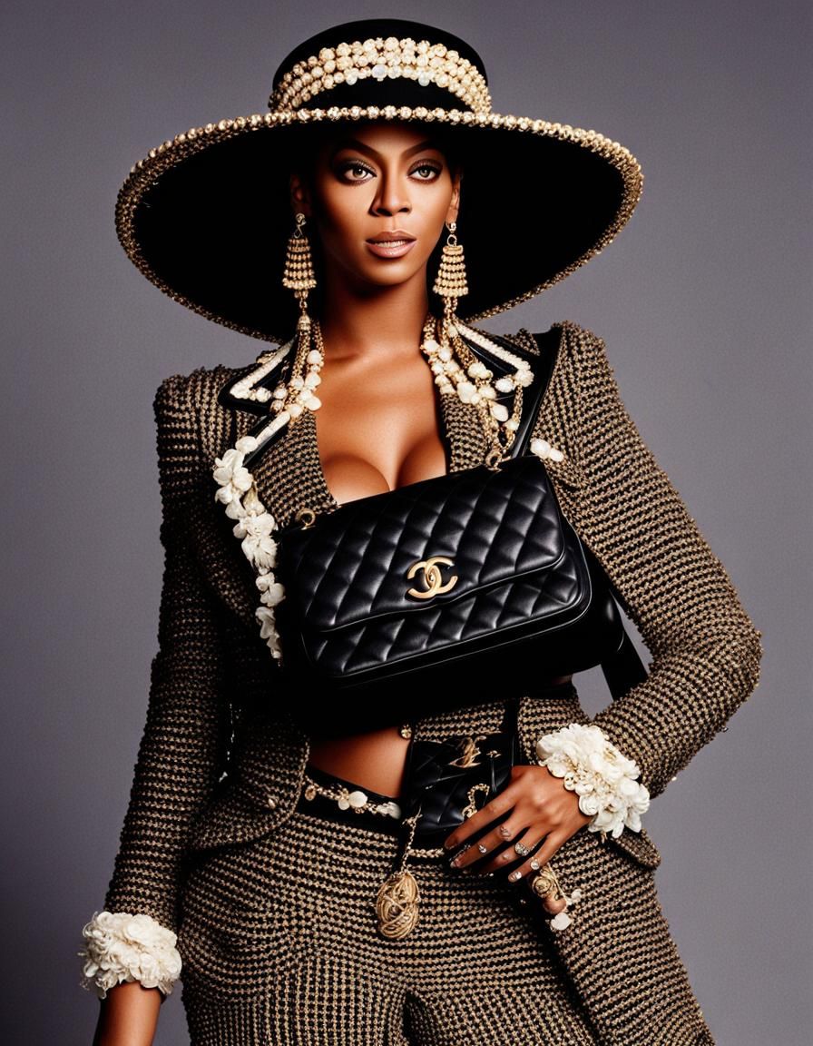 Beyonce in Chic Chanel Outfit