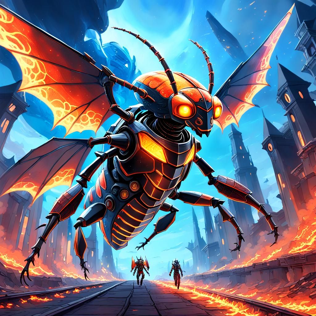 Pyronyx Soars Through the Sky in a Fantastical, Detailed Mat...