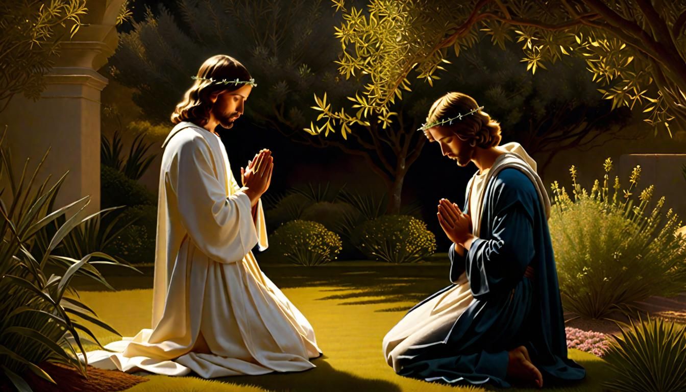 Jesus Praying: A Digital Matte Painting