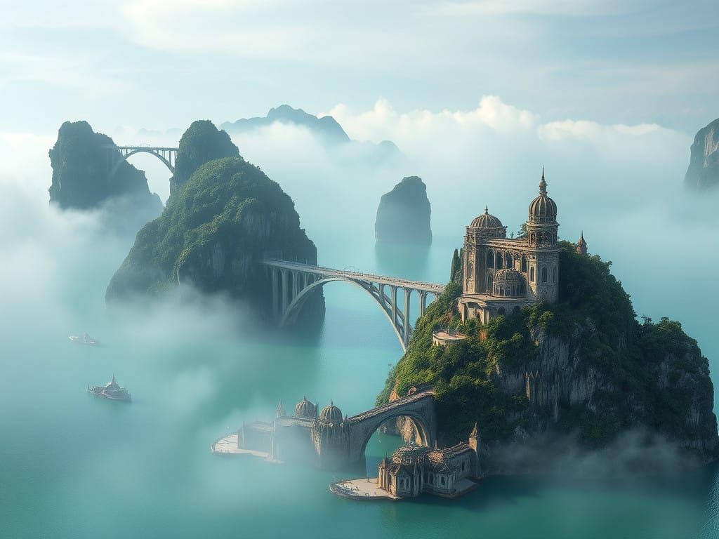 Ethereal Ha Long Bay Islands Rise from the Emerald Waters
