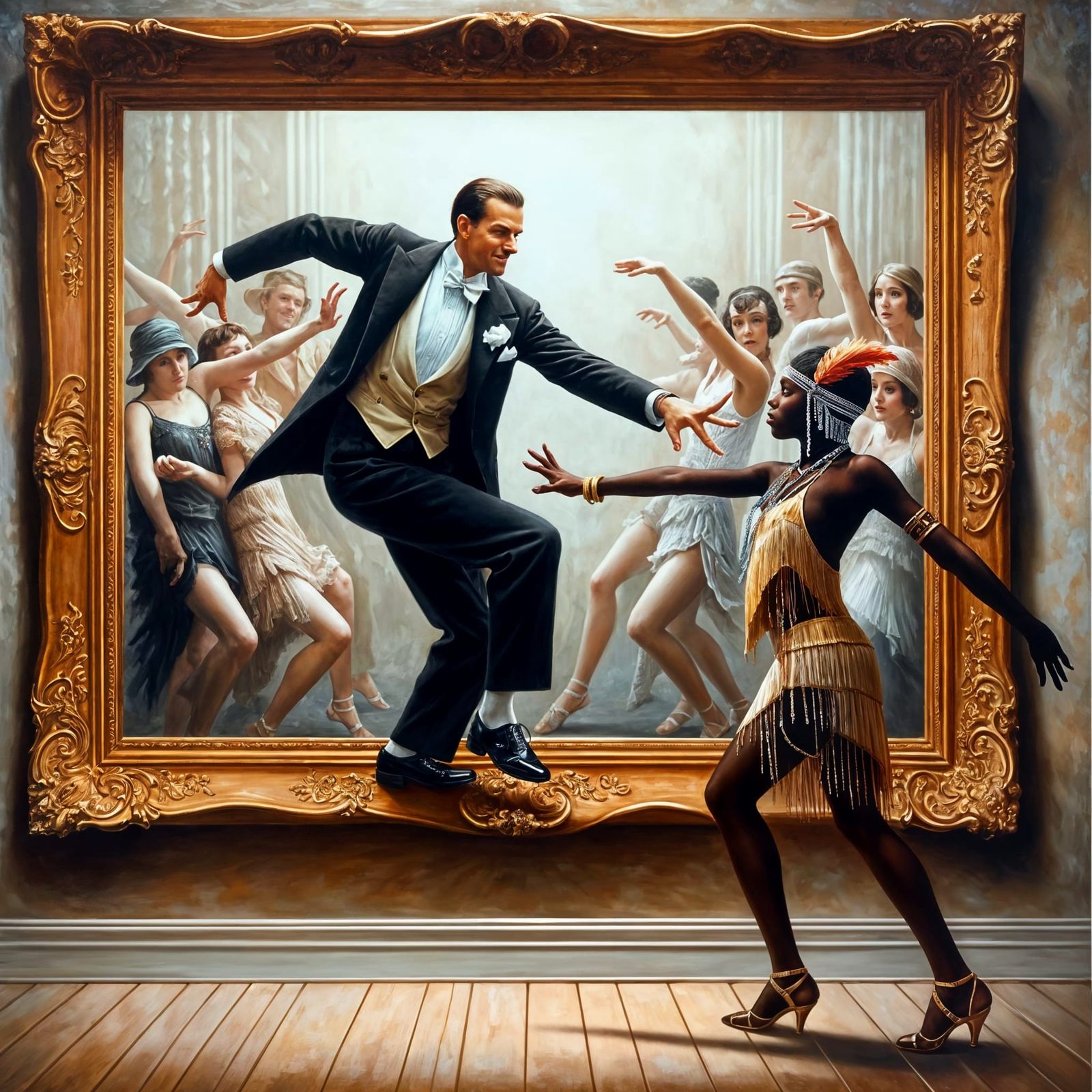 Tap Dancer Defies Frame in Elegant 1920s Style