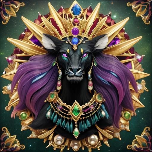 Mythical Chupacabra Gemstone Dragon Necklace